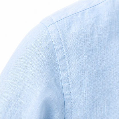 Riviera Heritage Henley Shirt - sleeve stitching detail