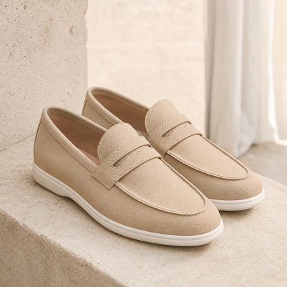 Portofino Suede Penny Loafers editorial product image